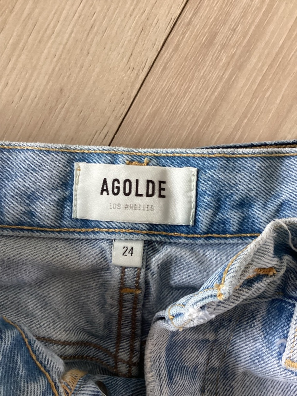 AGOLDE Shorts Bundle Womens 24 Blue Parker Denim Cut Offs Distressed - Picture 5 of 10